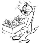 hình tô màu Tom và Jerry