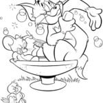 hình tô màu Tom và Jerry siêu đáng yêu