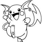 tranh tô màu pokemon pikachu