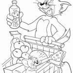 tranh tô màu Tom và Jerry hài hước