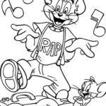 tranh tô màu Tom và Jerry tại nhà cho bé