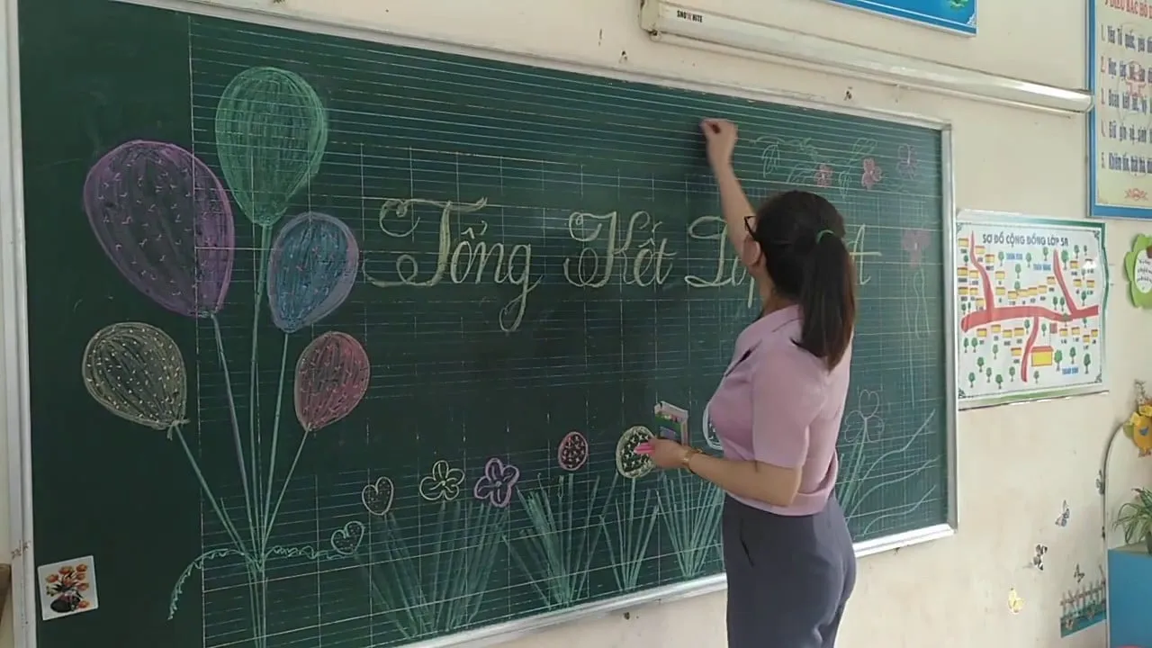 mẫu trang trí bảng họp phụ huynh